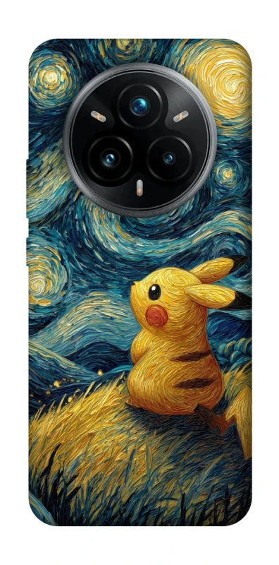 Чохол на Realme 14 Pro Pikachu and Van Gogh фото 1 з 1