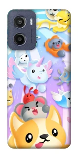 Чехол на Motorola Moto E15 Adopt Me Rainbow Pet Parade фото 1 из 1