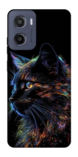 Чохол на Motorola Moto E15 Чорний кіт фото 1 з 1