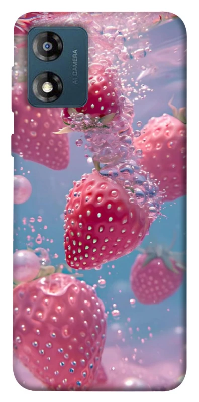 Чохол на Motorola Moto E13 Полуниця в воді фото 1 з 1