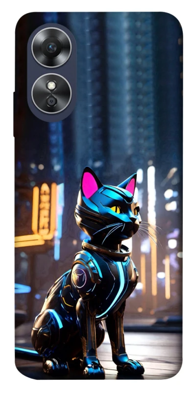 Чехол на Oppo A17 Cyber cat фото 1 из 1