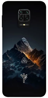 Чехол на Xiaomi Redmi Note 9s / Note 9 Pro / Note 9 Pro Max Руны в горах фото 1 из 1