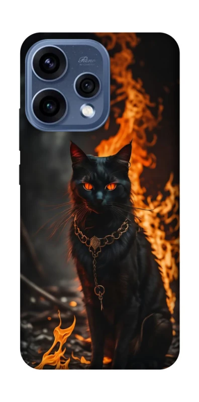 Чохол на Oppo Reno 15 Вогняний кіт фото 2 з 2