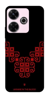 Чохол на Xiaomi Redmi 13 4G Чорно-червона вишиванка фото 1 з 1