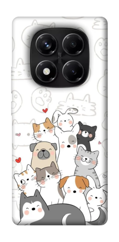 Чехол на Xiaomi Redmi Note 14 Pro 5G Funny Pets фото 1 из 1