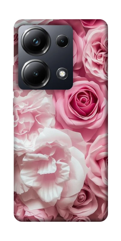 Чохол на Xiaomi Poco M6 Pro 4G Рожеві Квіти фото 1 з 1