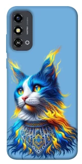 Чохол на ZTE Blade A53 Кіт патріот фото 1 з 1