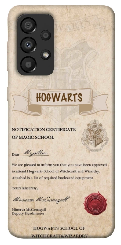 Чехол на Samsung Galaxy A33 5G The Hogwarts acceptance letter фото 1 из 1
