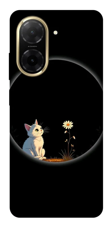Чохол на Xiaomi Redmi A5 (Europe version) Cat and flower фото 1 з 1