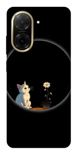 Чехол на Xiaomi Redmi A5 (Europe version) Cat and flower фото 1 из 1