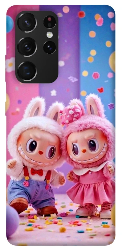 Чохол на Samsung Galaxy S21 Ultra Labubu twins ver.3 фото 1 з 1