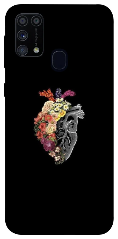 Чохол на Samsung Galaxy M31 Heart with flowers фото 1 з 1