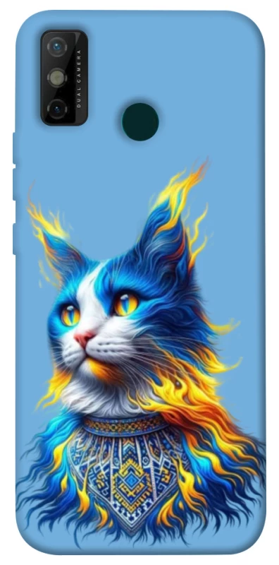 Чохол на TECNO Spark 6 Go Кіт патріот фото 1 з 1