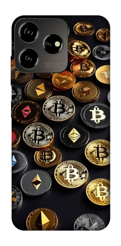 Чехол на ZTE Blade V50 Design 4G Many coins фото 1 из 1