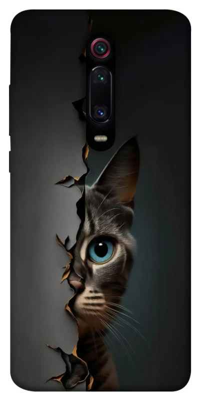 Чохол на Xiaomi Redmi K20 / K20 Pro / Mi9T / Mi9T Pro Кіт-підглядач v2 фото 1 з 1