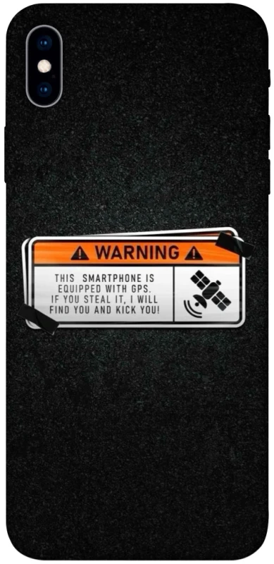 Чохол на Apple iPhone XS Max (6.5") Warning фото 1 з 1