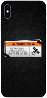 Чохол на Apple iPhone XS Max (6.5") Warning фото 1 з 1