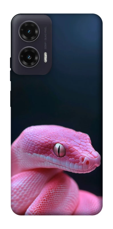 Чохол на Motorola Moto G35 Рожева змія фото 1 з 1