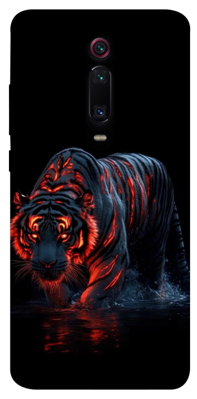 Чехол на Xiaomi Redmi K20 / K20 Pro / Mi9T / Mi9T Pro fire tiger фото 1 из 1
