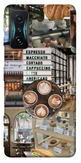 Чехол на Xiaomi Redmi K50 Gaming Coffee collage ver.5 фото 1 из 1
