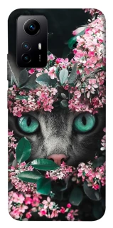 Чохол на Xiaomi Redmi Note 12S Кіт в квітах фото 1 з 1