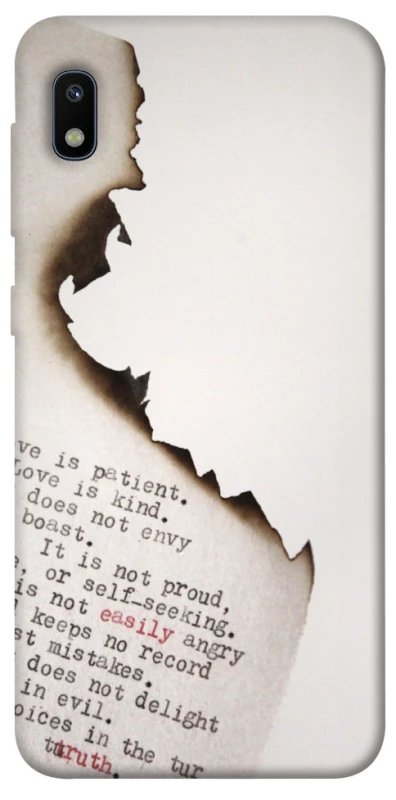 Чехол на Samsung Galaxy A10 (A105F) Стихи фото 1 из 1