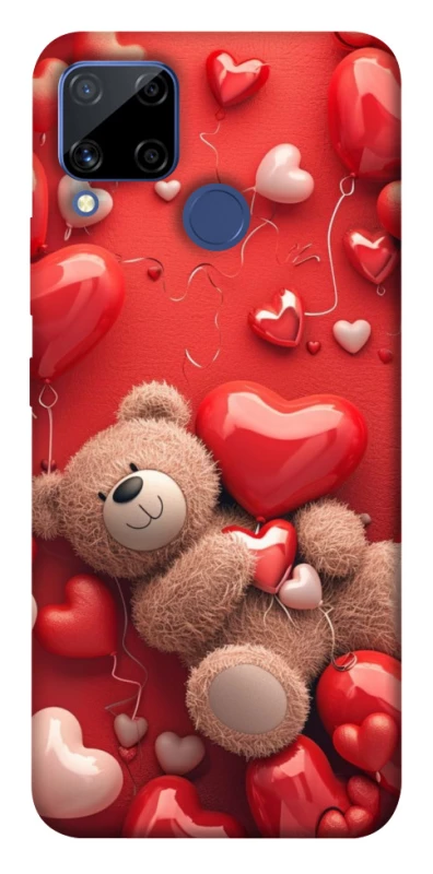 Чохол на Realme C15 bear in hearts фото 1 з 1
