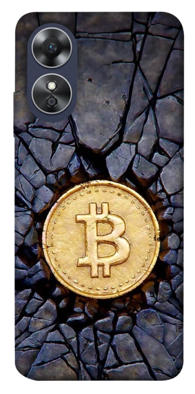 Чехол на Oppo A17 Bitcoin cracks фото 1 из 1