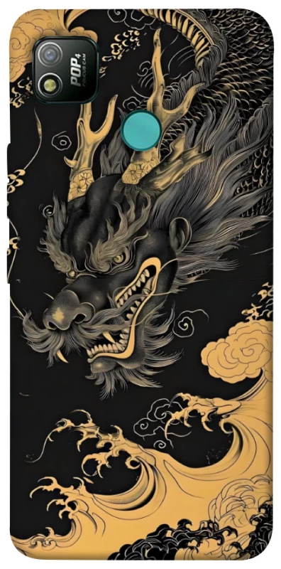 Чохол на TECNO POP 4 gold dragon фото 1 з 1