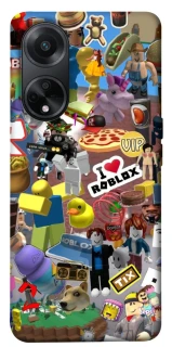 Чехол на Oppo A58 4G Roblox collage ver.5 фото 1 из 1