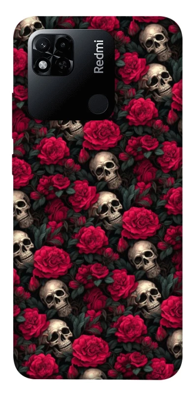 Чохол на Xiaomi Redmi 10A Черепа та рози фото 1 з 1