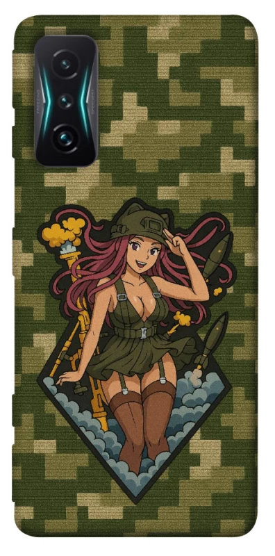 Чохол на Xiaomi Redmi K50 Gaming Military Waifu фото 1 з 1
