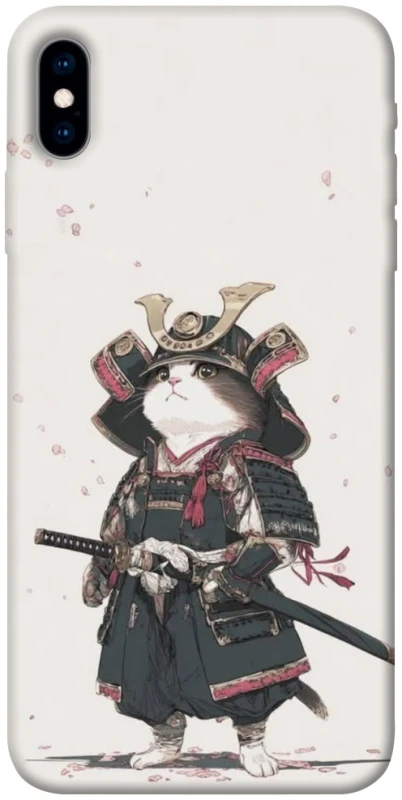 Чохол на Apple iPhone X (5.8") Samurai Cat Warrior фото 1 з 1