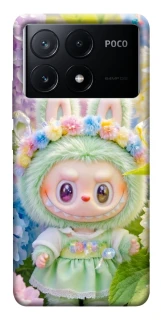 Чехол на Xiaomi Poco X6 Labubu & Flowers ver.2 фото 1 из 1