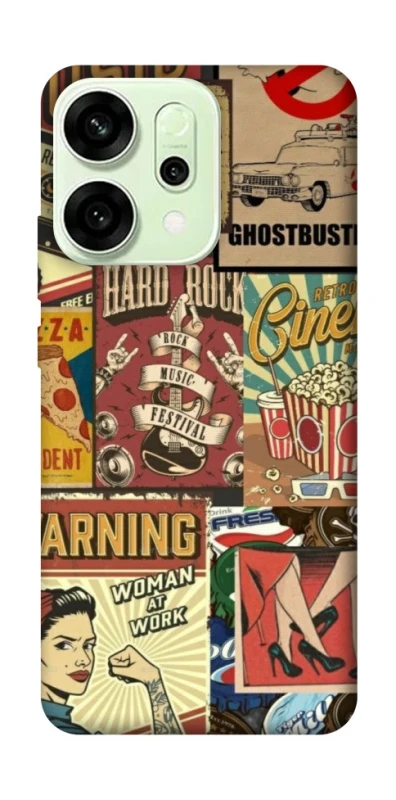 Чохол на Oppo Reno 14 Retro collage ver.2 фото 1 з 1