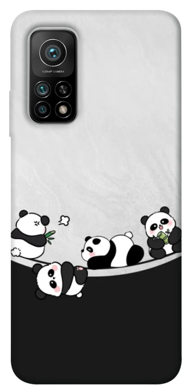 Чохол на Xiaomi Mi 10T Four pandas фото 1 з 1