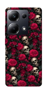 Чехол на Xiaomi Poco M6 Pro 4G Черепа и розы фото 1 из 1