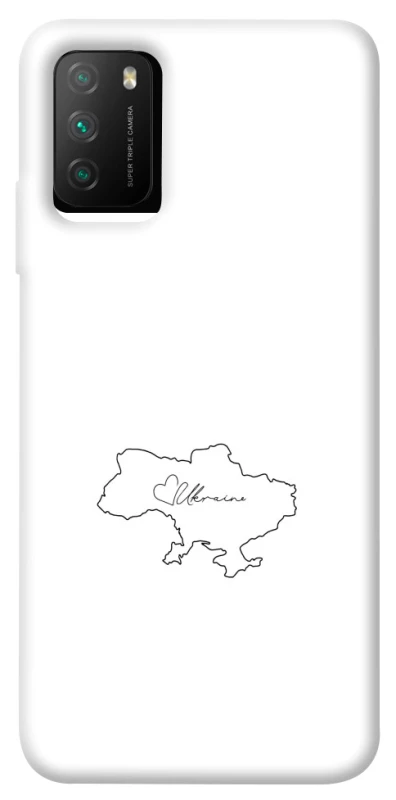 Чехол на Xiaomi Poco M3 Ukraine map фото 1 из 1