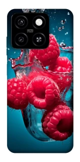 Чехол на ZTE Blade A55 4G Малинка в воде фото 1 из 1