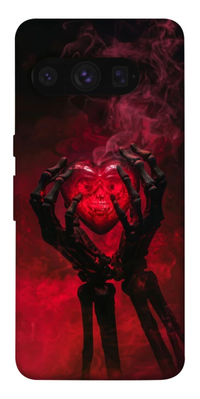 Чехол на Google Pixel 8 Pro Heart in the hands of a skeleton фото 1 из 1