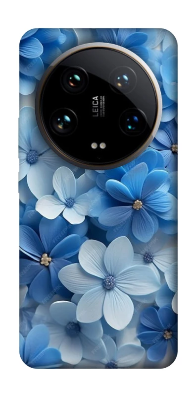 Чехол на Xiaomi 14 Ultra Синие цветы фото 1 из 1