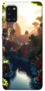 Чехол на Samsung Galaxy A31 Minecraft sunset фото 1 из 1
