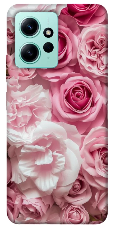 Чехол на Xiaomi Redmi Note 12 4G Розовые цветы фото 1 из 1