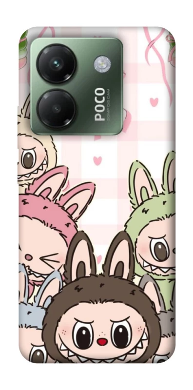 Чохол на Xiaomi Poco M7 pro 5G All Labubu 2 фото 1 з 1