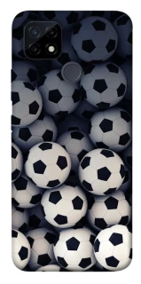 Чехол на Realme C21Y Футбольные мячи фото 1 из 1