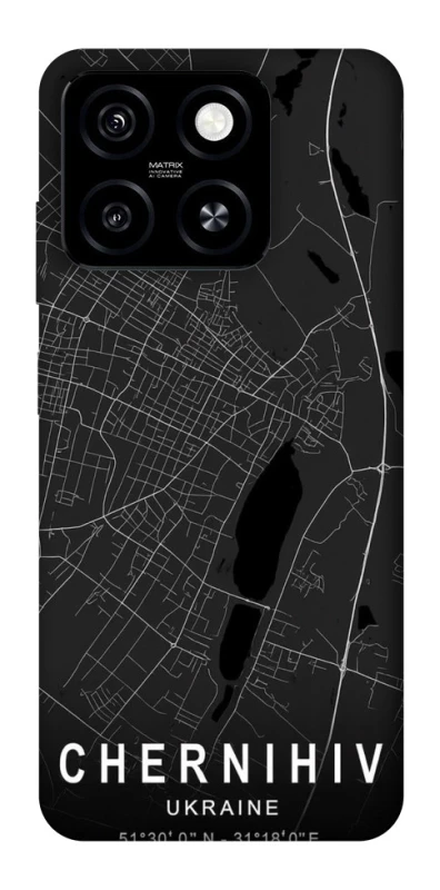 Чохол на ZTE Blade A55 4G Chernihiv map фото 1 з 1