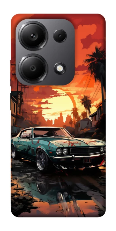 Чехол на Xiaomi Redmi Note 13 Pro 4G Car at sunset фото 1 из 1