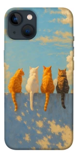 Чехол на Apple iPhone 13 (6.1") cats on wall фото 1 из 1
