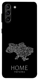 Чохол на Samsung Galaxy S21+ Ukraine black map фото 1 з 1
