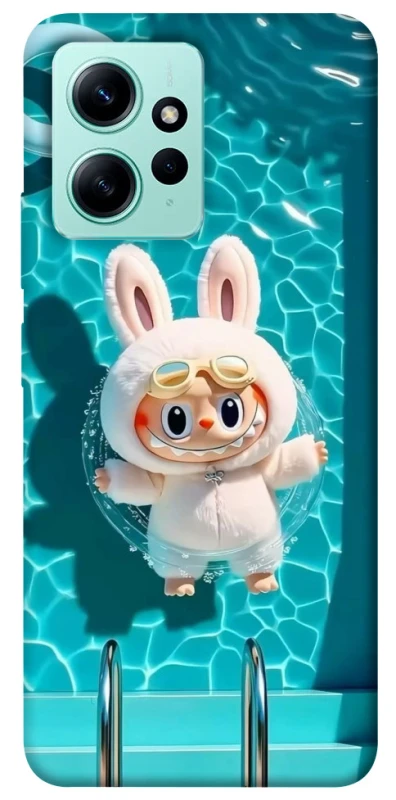 Чохол на Xiaomi Redmi Note 12 4G Labubu in the pool ver.2 фото 1 з 1
